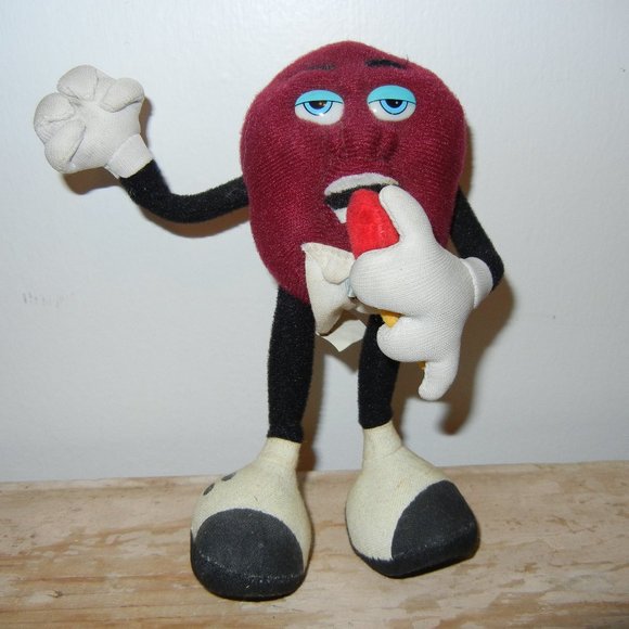 VINTAGE Lot of 4 1988 Hardees Applause California Raisins 6" Bendable Plush Toy - Picture 5 of 10